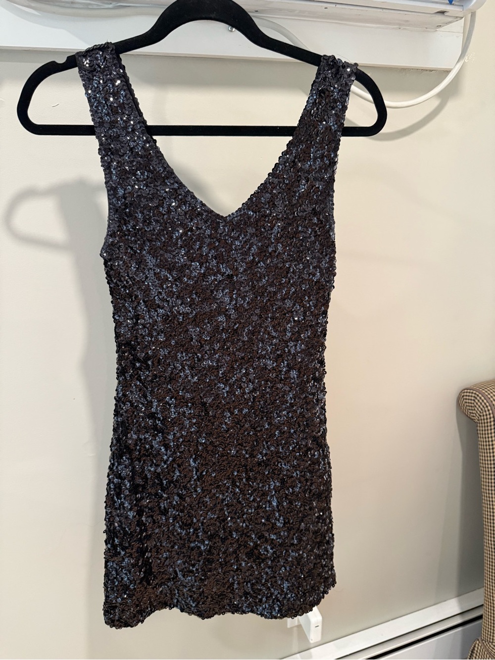 Black Sequin Dress